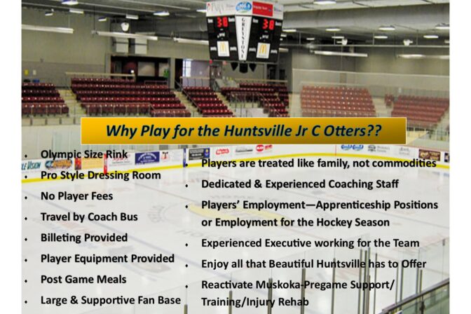 Why Play for the Huntsville Jr C Otters??