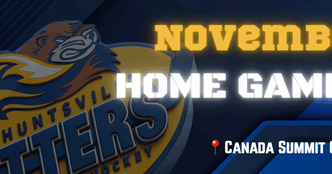 Huntsville Otters November Home Schedule